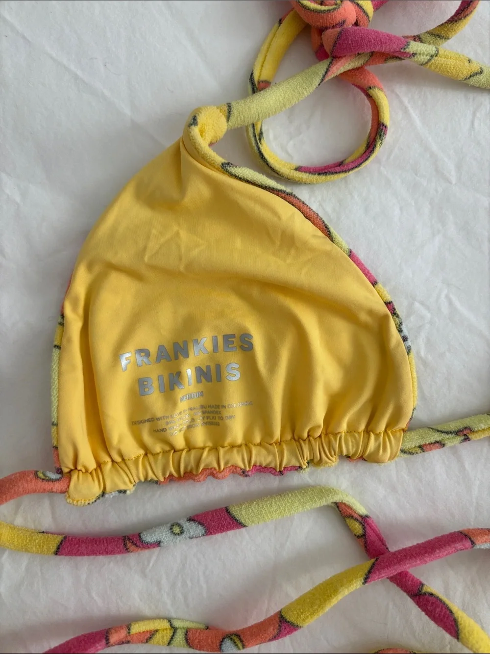 Frankie's Bikinis Tia Terry Cloth Triangle Bikini